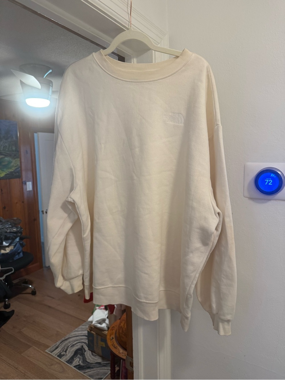 The North Face Men's Cream Crewneck Pullover Sweatshirt